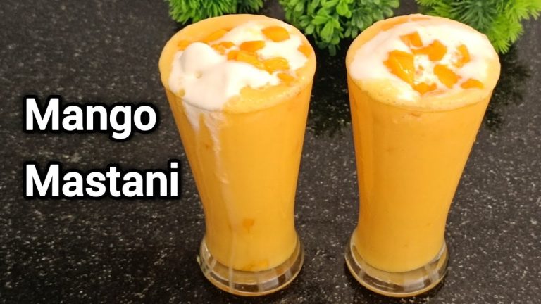 Mango Mastani milkshake | How to Make Mango Shake at home | Homemade mango smoothie