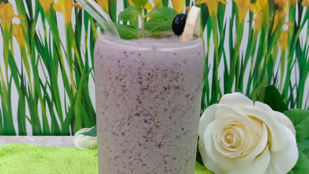 Blueberry Smoothie | Resepi Smoothie Blueberri sihat dan segar