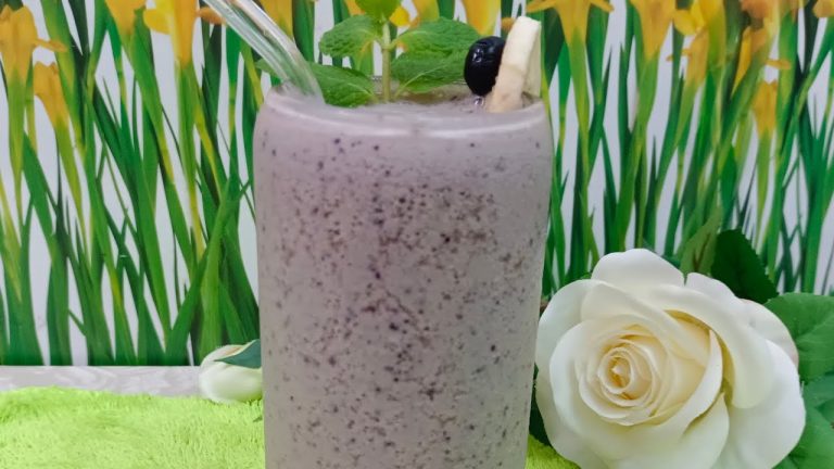 Blueberry Smoothie | Resepi Smoothie Blueberri sihat dan segar