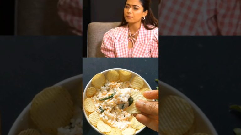 Rashmika Mandanna's weird combination of food(Curd rice with Lays) #shorts #rashmikamandanna