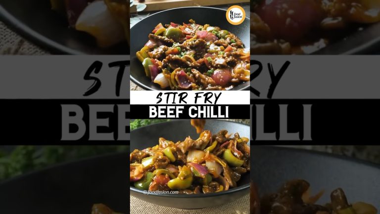 Stir Fry Beef Chilli Recipe By Food Fusion