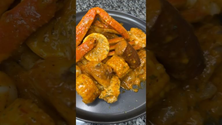 Seafood and Saturday just go together #seafoodboil #foryou #twofish #onepotmeal #shorts