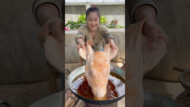 Yummy pork head cook with country style