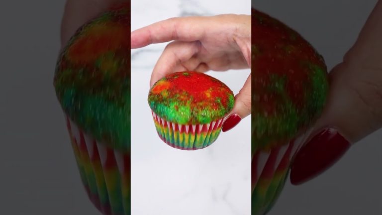 Feel the love with a perfect rainbow cupcake!