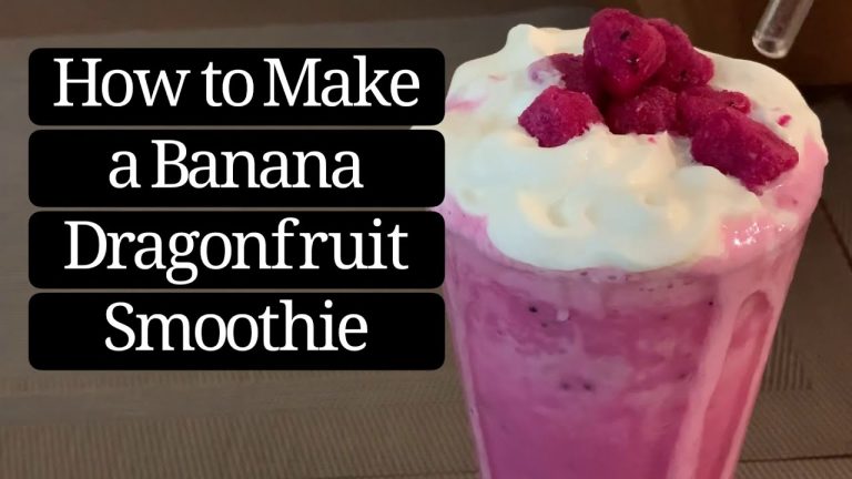 The best Banana Dragonfruit Smoothie you'll ever make