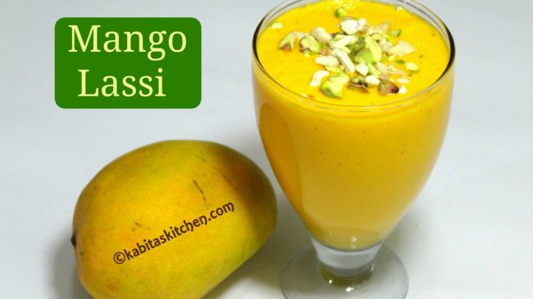 Mango Lassi recipe | Mango Yogurt Smoothie | Summer Drink | Sweet Lassi | kabitaskitchen