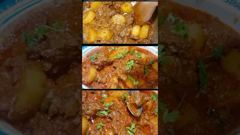Aloo gosht recipe /Potatoe Beef Curry / #shorts #pakistani #aloogosht #cooking