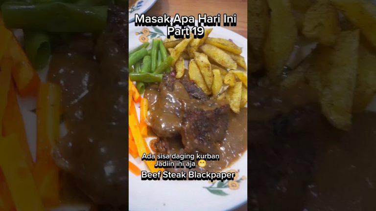 Olahan Daging Qurban, Beef Steak Blackpaper #cooking #ngeshortsbareng