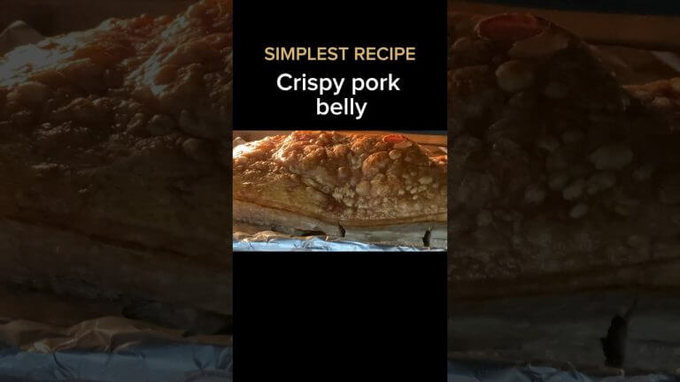 Simplest pork belly recipe