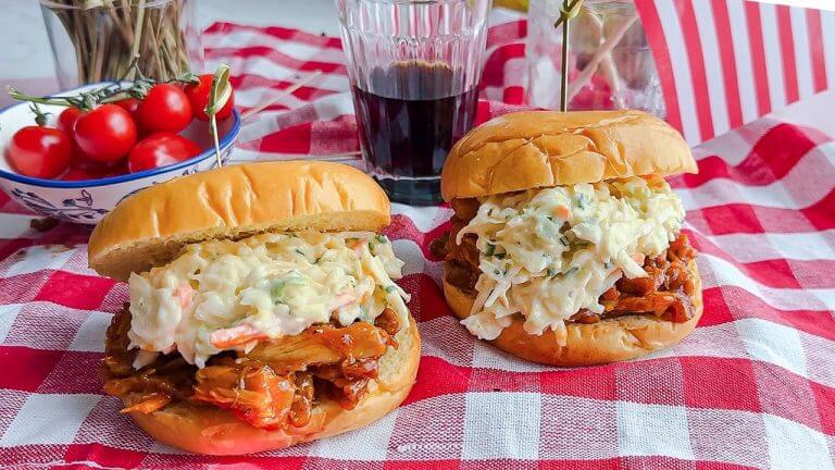 BBQ Pulled Chicken Sandwiches – The Easy Way!