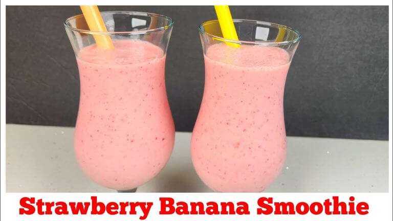 Strawberry Banana Smoothie McDonald's Style | Smoothie Recipe