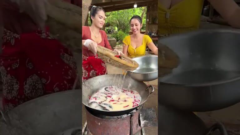 Fish stir-fry cook recipe and eat #food #shortvideo #cooking #recipe #shorts