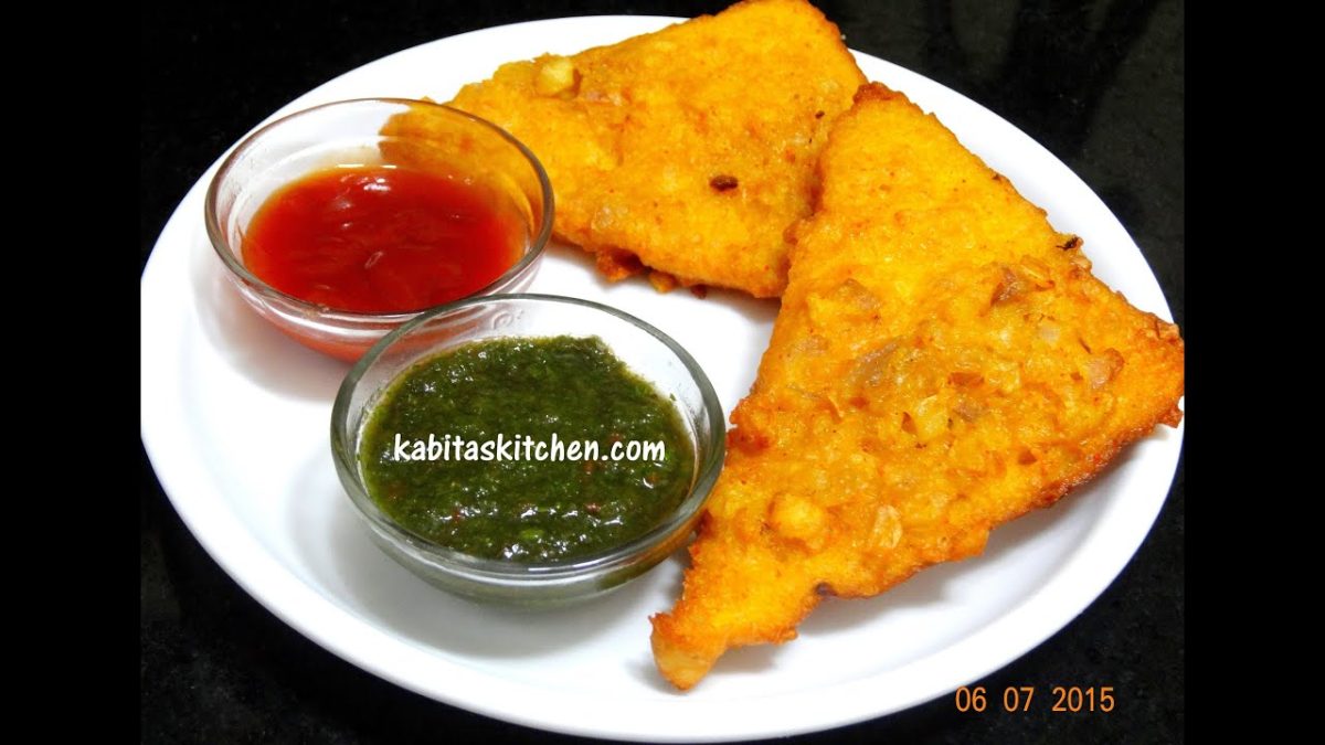 Bread Pakora Recipe-Quick Bread Fritters-Easy and Quick Indian Snacks Recipe