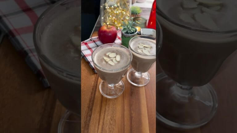बिना ओट्स बिना शक्कर के बनायें – No Oats No Sugar Makhana Apple Smoothie – मखाना के साथ नया रेसिपी