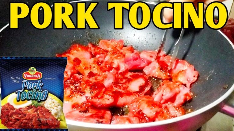 HOW TO COOK PORK TOCINO | QUICK AND EASY