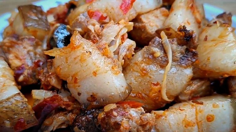 Pork fry with bamboo shoots | Pork fry recipe | Village Style Cooking Recipes