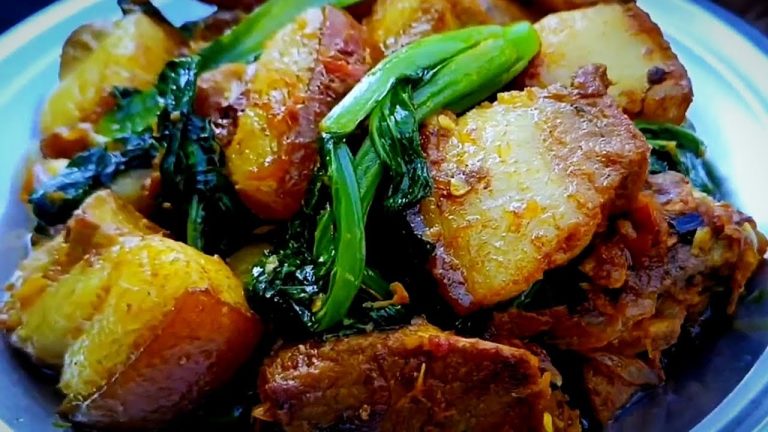 Pork Fry with Lai Patta | Village Style Cooking