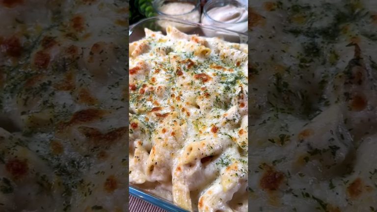 Cheesy Chicken & Pasta at home #cooking #shorts #chickenrecipe