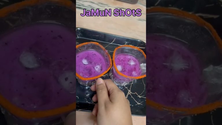 Summer Refreshing “JAMUN SHOTS” 🍇 #juice #jamunshots #shorts