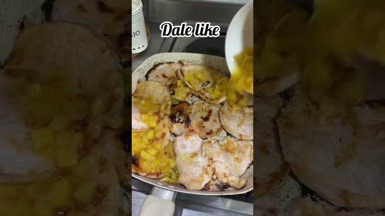 Cómo hacer carne de Cerdo hawaiana🍕#amadecasa #recetas #amiestilo #recetasfaciles #pizza #carne