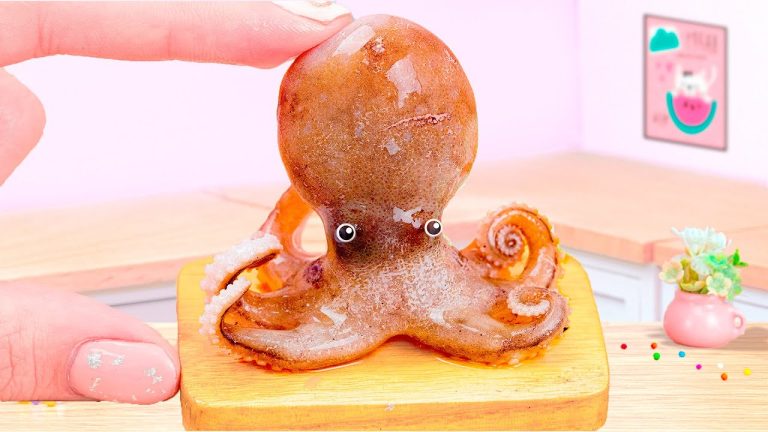 Recipes Miniature Seafood🦑 Delicious Miniature Octopus Thai Style Street Food💗 Recipes Seafood