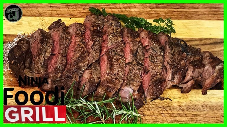 GRILLED RIBEYE STEAK ON THE NINJA FOODI GRILL! | Ninja Foodi Grill Recipes