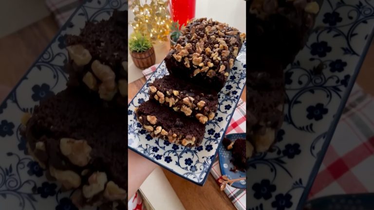 Walnut Dates Chocolate Cake – no sugar no butter no Maida chocolate cake #shortsrecipe