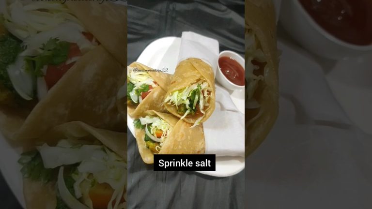 veg frankie recipe|veg Kathi roll| #shorts #cookinghealthy22