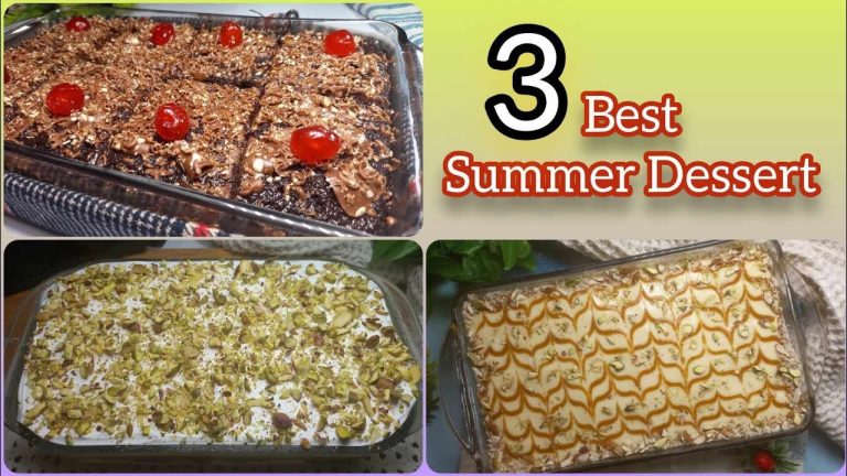 3 Best Summer Dessert Recipes || Chocolate Dessert || Pista Dessert  || Caramel Dessert #bread #cake