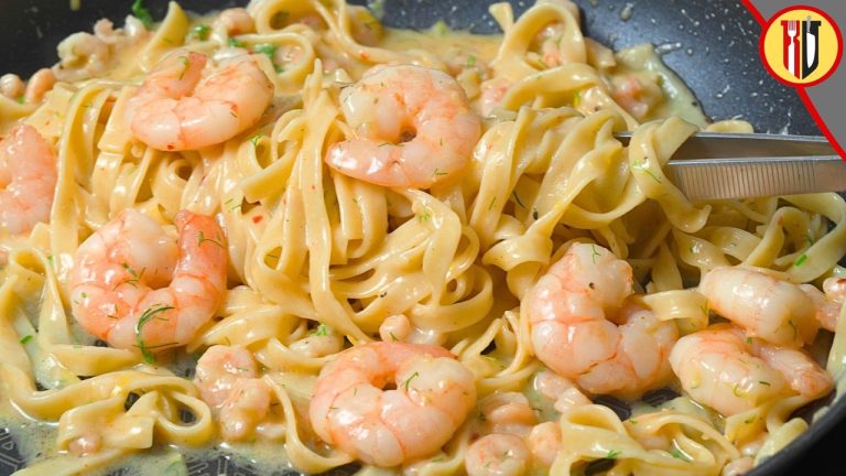 Easy Shrimp Pasta with Garlic & Parmesan – Such a Tasty Pasta!
