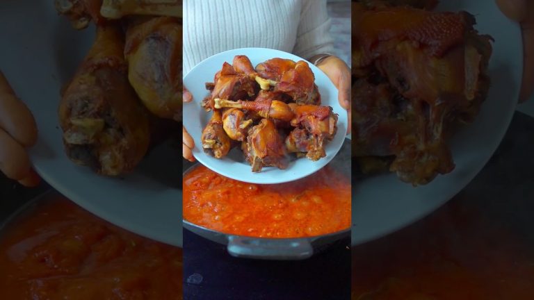 Easy to make try this Nigerian party chicken stew recipe #shorts #youtubemadeforyou #shortsafrica