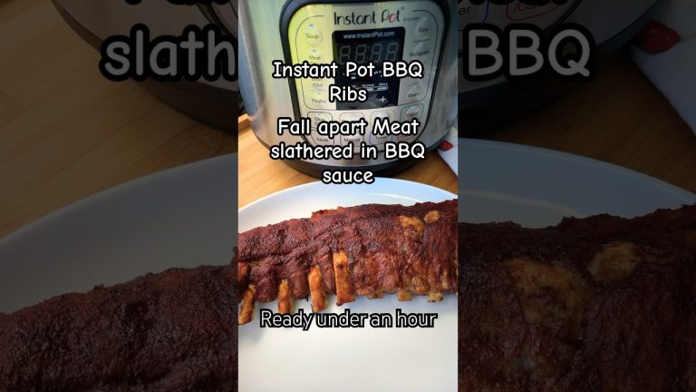 BBQ Ribs Recipe – Instant pot Recipe made under an hour. #ribs #bbqrecipes #bbqribs #instantpot #bbq