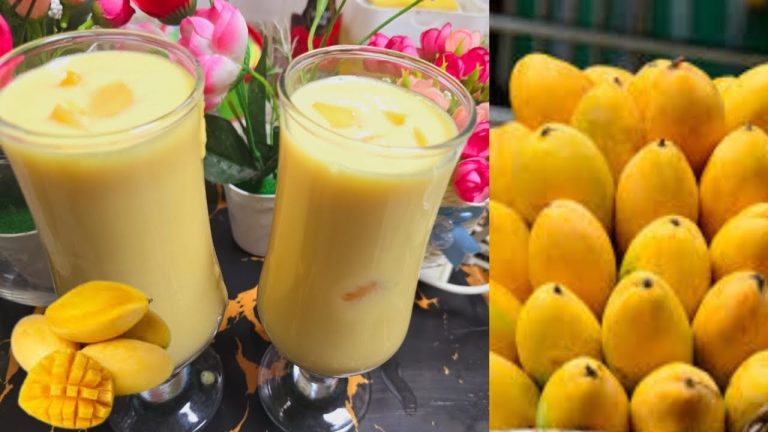 Mango Shake Recipe | Mango Milk Shake Smoothie Recipe by Sahiba