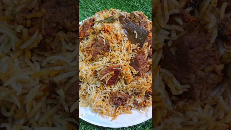 Spicy Beef Biryani Recipe #beefbiryani #biryani #biryanirecipe #shorts
