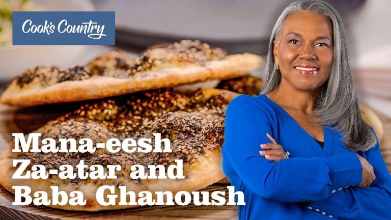 How to Make Mana’eesh Za’atar (Za’atar Flatbread) & Baba Ghanoush