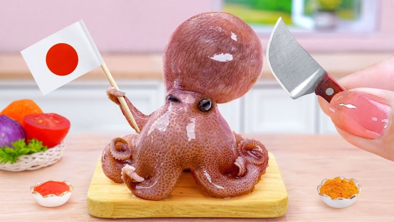 5000+ Best Seafood Recipes 🐙 Spicy Miniature Japanese Baby Octopus Fried Karaage 🏮 Tina Mini Cooking