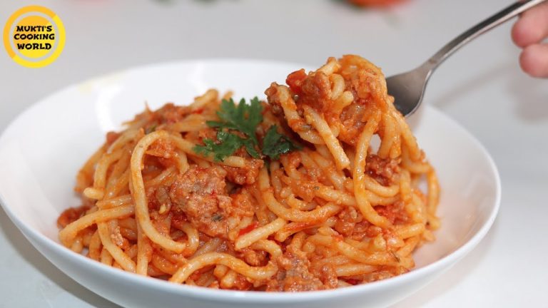 দেশি স্টাইলে কিমা স্প্যাগেটি রেসিপি ॥ Keema Spaghetti Recipe ॥ Pasta Recipe