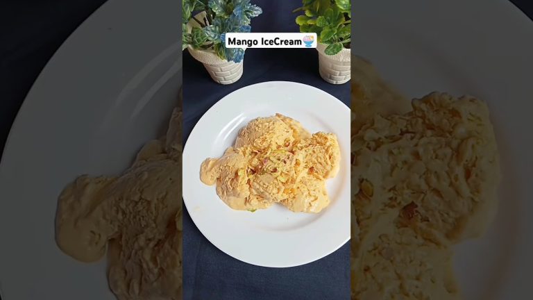 Mango Ice-Cream Recipe 🥭🥭 #shorts #icecream #trendingshorts #viral #asmr