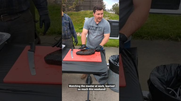 Mad Scientist BBQ teaching Brisket Slicing #short #bbq