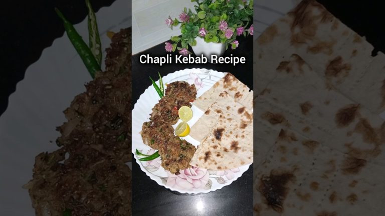 Chapli Kabab Recipe || Beef Kabab quick and easy recipe #shorts #kabab #chaplikabab #recipe