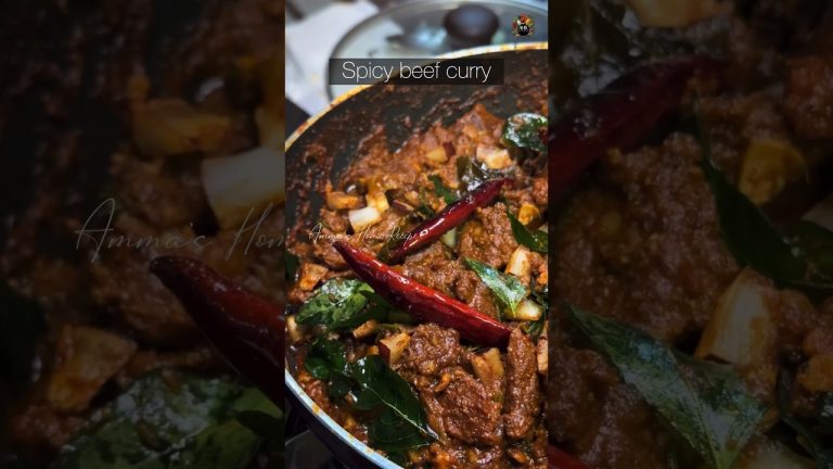 ബീഫ് കറി | Spicy beef curry recipe🫕#youtubeshorts #youtube #beef #foodie