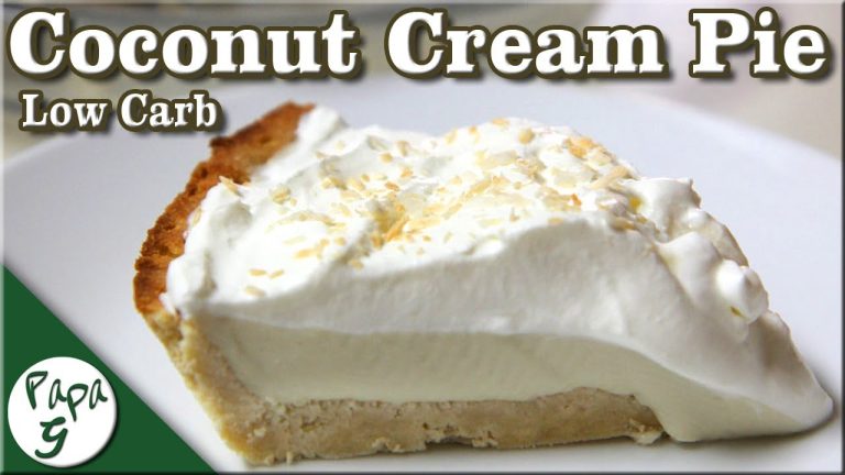 Coconut Cream Pie – Low Carb Keto Dessert Recipe