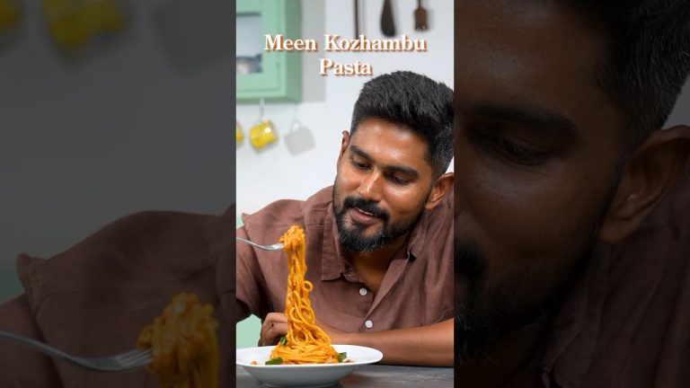 ✨ Meen Kuzhambu Pasta!✨ Spicy, sweet, tangy fusion made with special Bala Ganesh Sauce😋