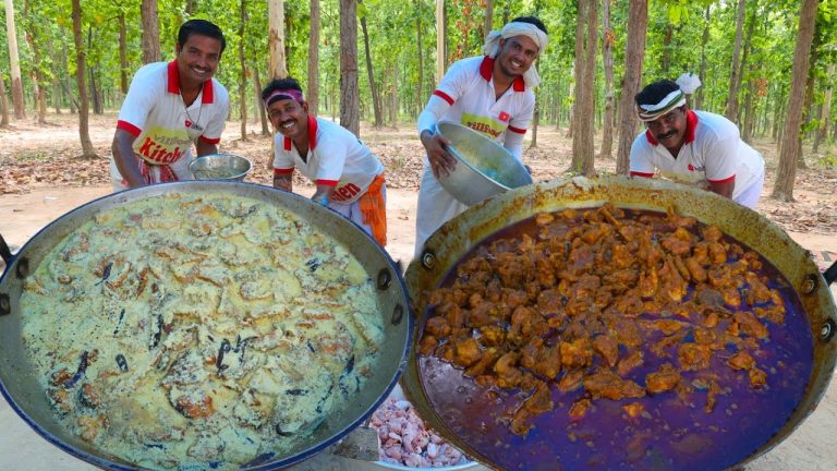 Bengali special Sorshe Mrigel & Chicken curry recipe | Special Mrigel fish curry | villfood Kitchen