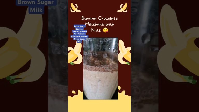 Banana Chocolate |Milkshake| #recipe #milkshake #shorts #youtubeshorts #shortvideo #yummy#ytshorts