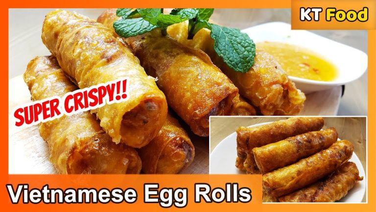 EGG ROLLS RECIPE – How to Make  Super Crispy Vietnamese Egg Rolls | KT Food Adventure