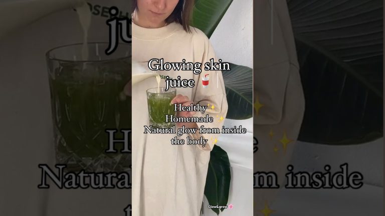 Homemade juice for glowing skin #shots #skincare #viral #naturalskincare #billieeilish #glowingskin