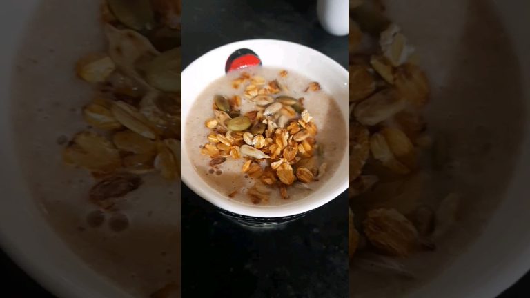 healthy breakfast oats smoothie