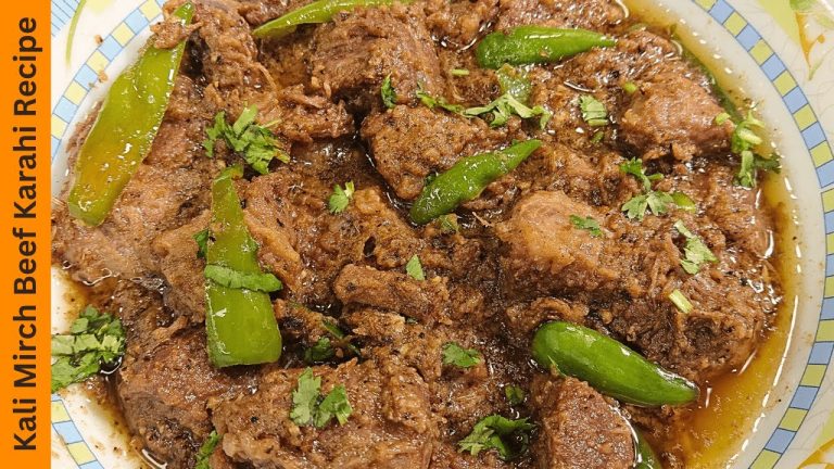 Kali Mirch Beef Karahi Recipe | Beef Kali Mirch Masala Recipe