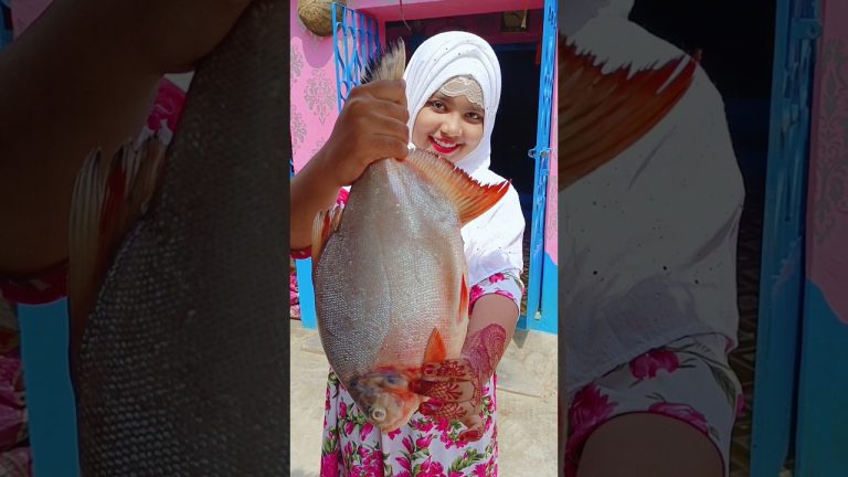 Muslim Style Beautiful Big Fish Masala Fry #recipe #fish #fry #trending #shorts